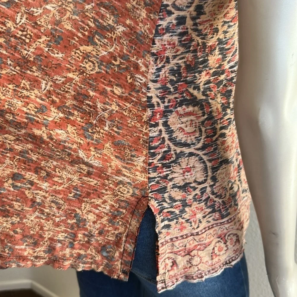 Free People High Tide Dual Print High/Low Top